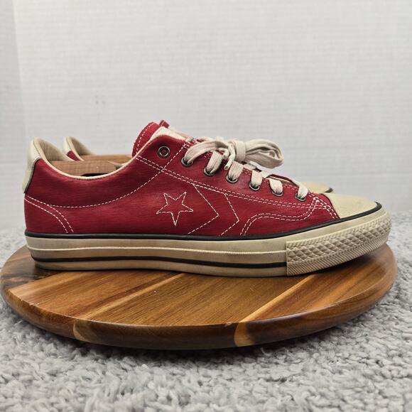 Converse Mens John Varvatos Star Player EV Ox Red Leather Casual Daily Sneaker 9 - Picture 3 of 13